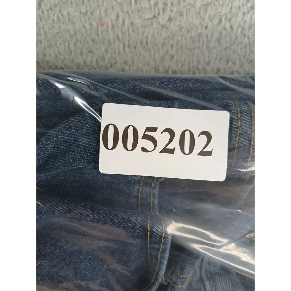 Levis 502 Jeans Mens W48 L30 Blue Denim Straight Leg Cotton Big & Tall